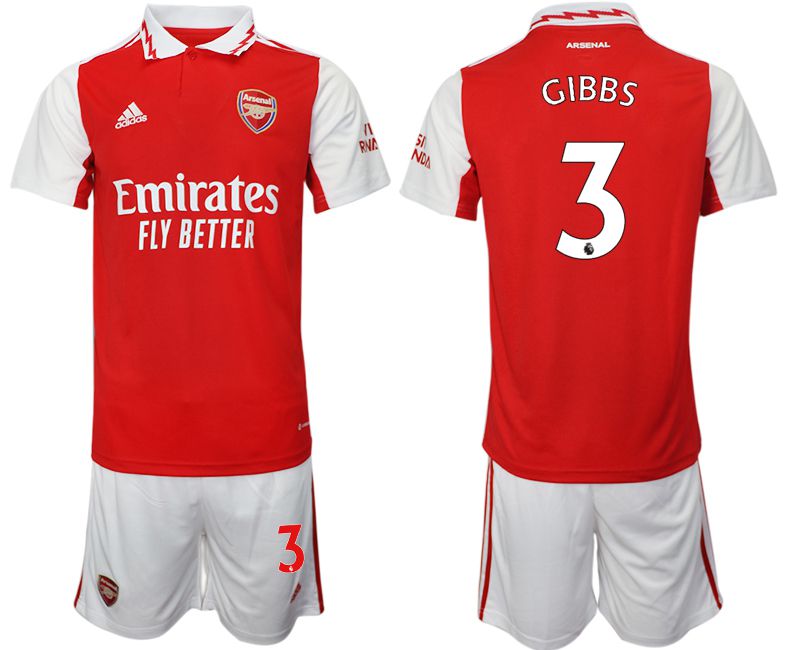 Men 2022-2023 Club Arsenal home red #3 Soccer Jersey->arsenal jersey->Soccer Club Jersey